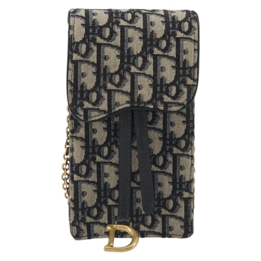 Dior Trotter Chain Saddle Shoulder Bag Blue